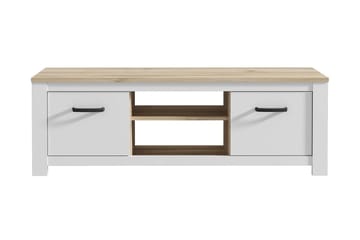 Crumpton TV-Bänk 161 cm - Vit/Brun - Möbler - TV- & Mediamöbler - TV bänk & mediabänk