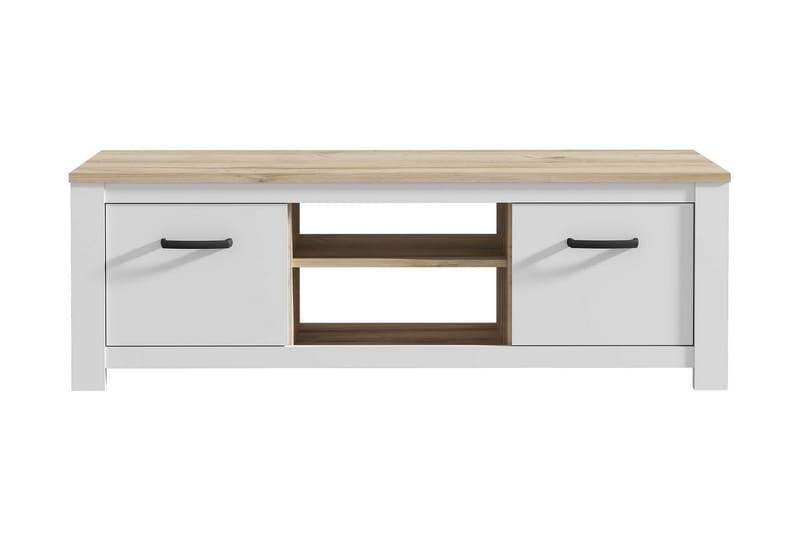 Crumpton TV-Bänk 161 cm - Vit/Brun - Möbler - TV- & Mediamöbler - TV bänk & mediabänk
