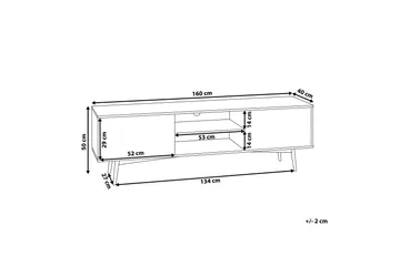 Dariana TV-Bänk 160 cm - Trä/Natur - Möbler - TV- & Mediamöbler - TV bänk & mediabänk
