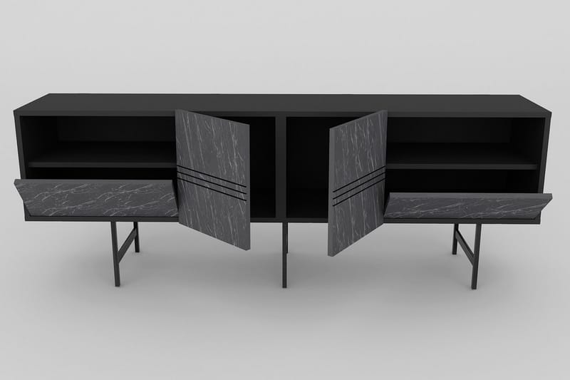 Dasaki Tv-bänk 180 cm - Svart - Möbler - TV- & Mediamöbler - TV bänk & mediabänk
