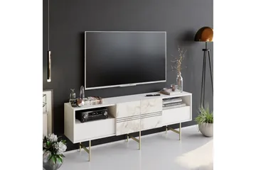 Dasaki Tv-bänk 180 cm - Vit - Möbler - TV- & Mediamöbler - TV bänk & mediabänk