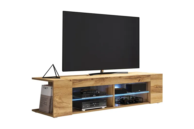 Davalos TV-bänk 137 cm - Ek - Möbler - TV- & Mediamöbler - TV bänk & mediabänk