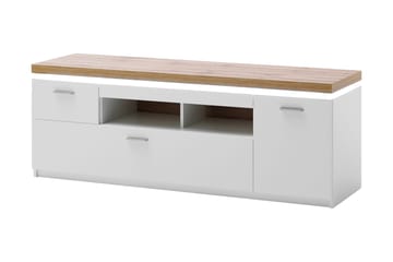 Degaust TV-Bänk 156 cm - Vit/Ek - Möbler - TV- & Mediamöbler - TV bänk & mediabänk