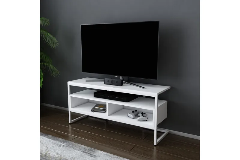 Desgrar Tv-bänk 110x49,9 cm - Vit - Möbler - TV- & Mediamöbler - TV bänk & mediabänk