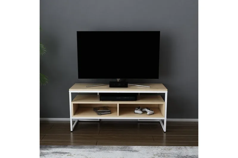 Desgrar Tv-bänk 110x49,9 cm - Vit - Möbler - TV- & Mediamöbler - TV bänk & mediabänk