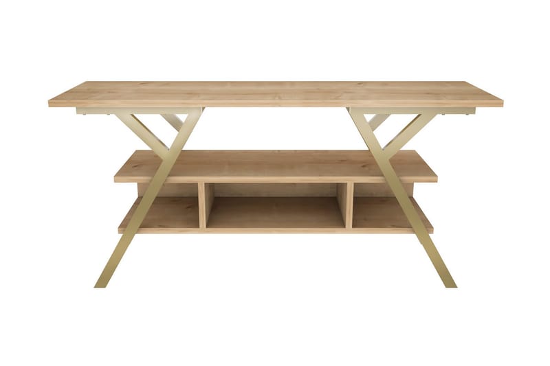 Desgrar Tv-bänk 120x55 cm - Guld - Möbler - TV- & Mediamöbler - TV bänk & mediabänk