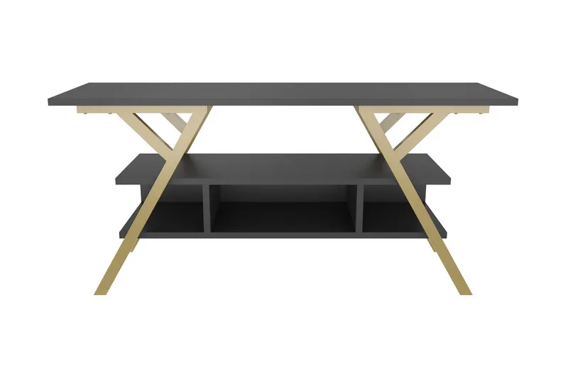 Desgrar Tv-bänk 120x55 cm - Guld - Möbler - TV- & Mediamöbler - TV bänk & mediabänk