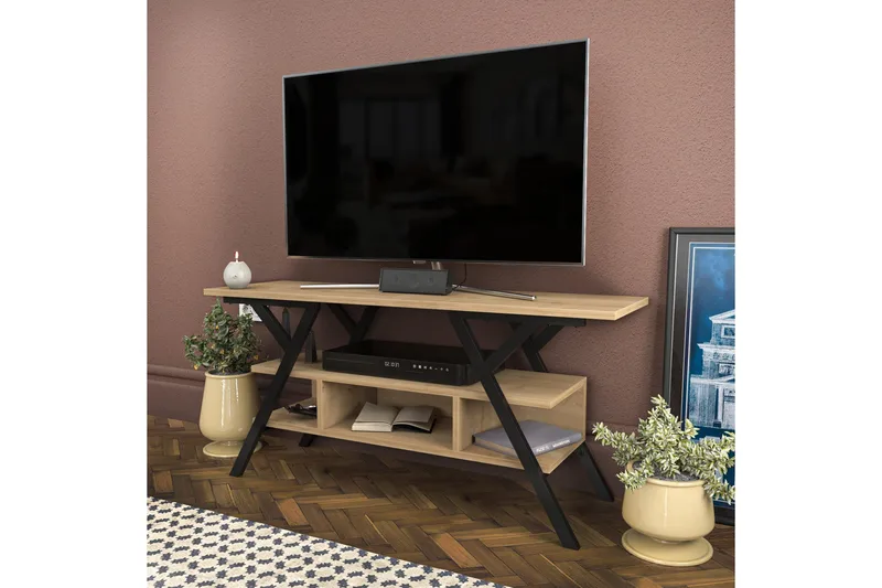 Desgrar Tv-bänk 120x55 cm - Svart - Möbler - TV- & Mediamöbler - TV bänk & mediabänk