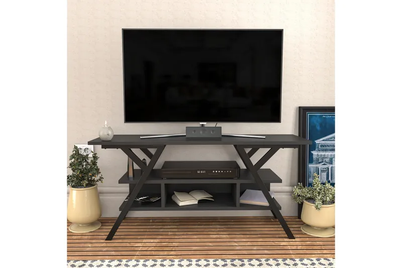 Desgrar Tv-bänk 120x55 cm - Svart - Möbler - TV- & Mediamöbler - TV bänk & mediabänk