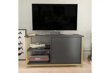 Desgrar Tv-bänk 89,6x50,8 cm - Guld - Möbler - TV- & Mediamöbler - TV bänk & mediabänk