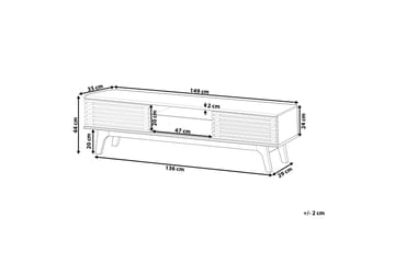Detroit Tv-Bänk 35x149 cm - Trä/Natur - Möbler - TV- & Mediamöbler - TV bänk & mediabänk