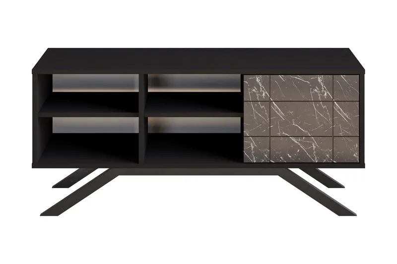 Einbeck Tv-bänk 130 cm, Svart