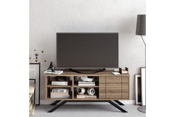 Einbeck Tv-bänk 130 cm - Svart/Mörkbrun - Möbler - TV- & Mediamöbler - TV bänk & mediabänk