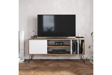 Ficociello TV-Bänk 140 cm - Valnöt|Svart|Vit - Möbler - TV- & Mediamöbler - TV bänk & mediabänk