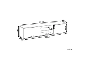 Filteau TV-Bänk 180 cm - Trä/Natur - Möbler - TV- & Mediamöbler - TV bänk & mediabänk