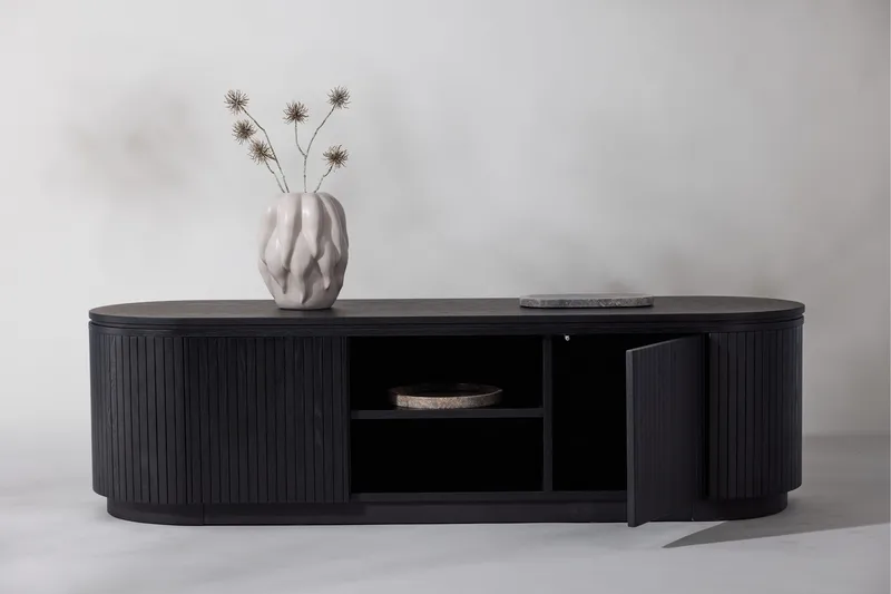 Fjällbacka Tv-bänk 160x48 cm - Svart - Möbler - TV- & Mediamöbler - TV bänk & mediabänk