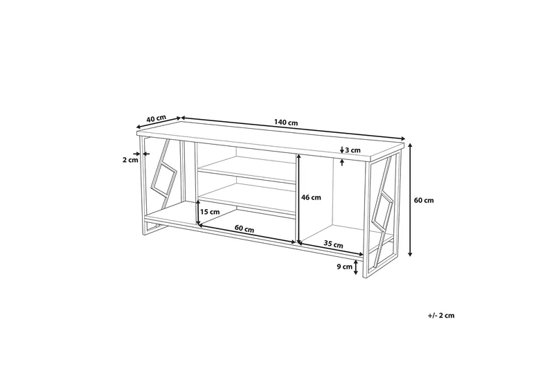 Forres Tv-Bänk 40x140 cm - Trä/Natur - Möbler - TV- & Mediamöbler - TV bänk & mediabänk