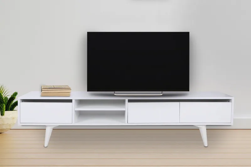 Fresenborg Tv-bänk 180 cm - Vit - Möbler - TV- & Mediamöbler - TV bänk & mediabänk