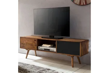 Gateau Golvstående TV Bänk 140 cm med Förvaring i Ljust Trä - Brun - Möbler - TV- & Mediamöbler - TV bänk & mediabänk