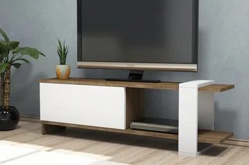 Gersby TV-Bänk 120 cm - Brun/Vit - Möbler - TV- & Mediamöbler - TV bänk & mediabänk