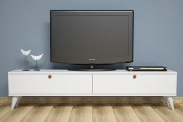 Gersby TV-Bänk 160 cm - Vit - Möbler - TV- & Mediamöbler - TV bänk & mediabänk