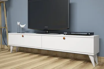 Gersby TV-Bänk 160 cm - Vit - Möbler - TV- & Mediamöbler - TV bänk & mediabänk