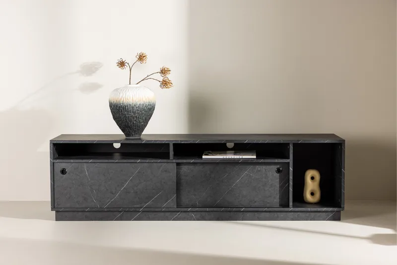 Girona Tv-bänk 180x40 cm - Svart - Möbler - TV- & Mediamöbler - TV bänk & mediabänk