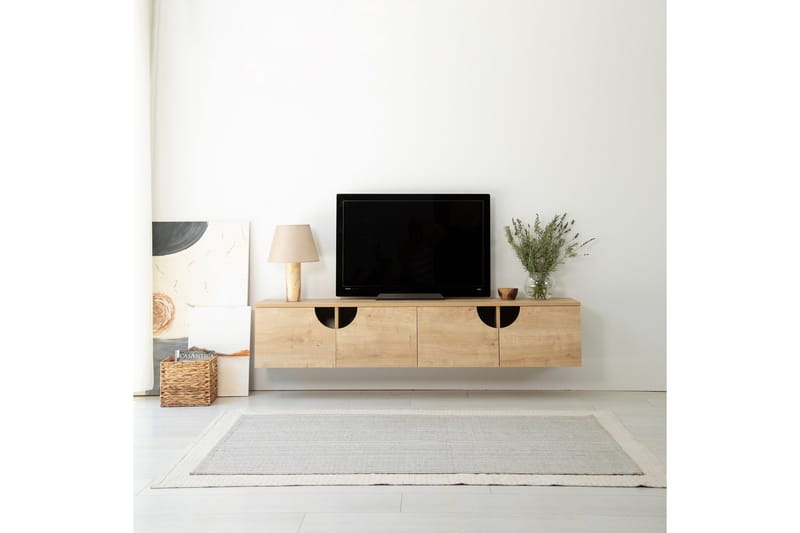 Grotte Tv-bänk 180 cm - Ek - Möbler - TV- & Mediamöbler - TV bänk & mediabänk