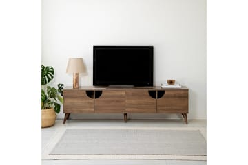 Grotte Tv-bänk 180 cm - Valnöt - Möbler - TV- & Mediamöbler - TV bänk & mediabänk
