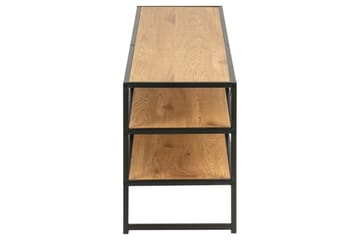 Hasslevik Golvstående TV Bänk 120 cm med Förvaring i Ek - Brun - Möbler - TV- & Mediamöbler - TV bänk & mediabänk