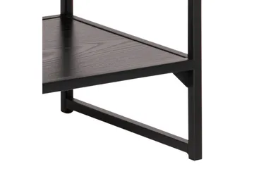 Hasslevik Tv-bänk 120 cm 3 Hyllor - Svart/Matt Svart - Möbler - TV- & Mediamöbler - TV bänk & mediabänk