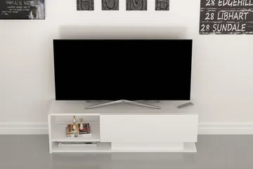 Hejde TV-Bänk 120 cm - Vit - Möbler - TV- & Mediamöbler - TV bänk & mediabänk