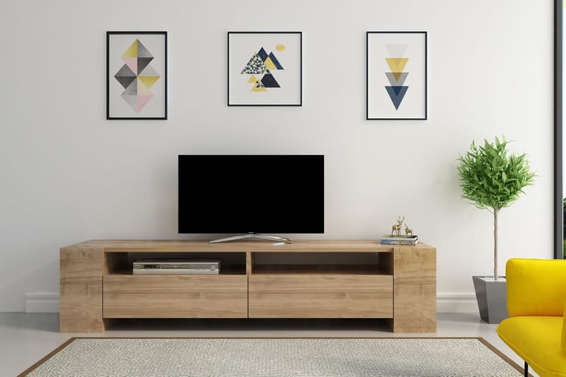 Hejde TV-Bänk 155 cm - Brun - Möbler - TV- & Mediamöbler - TV bänk & mediabänk