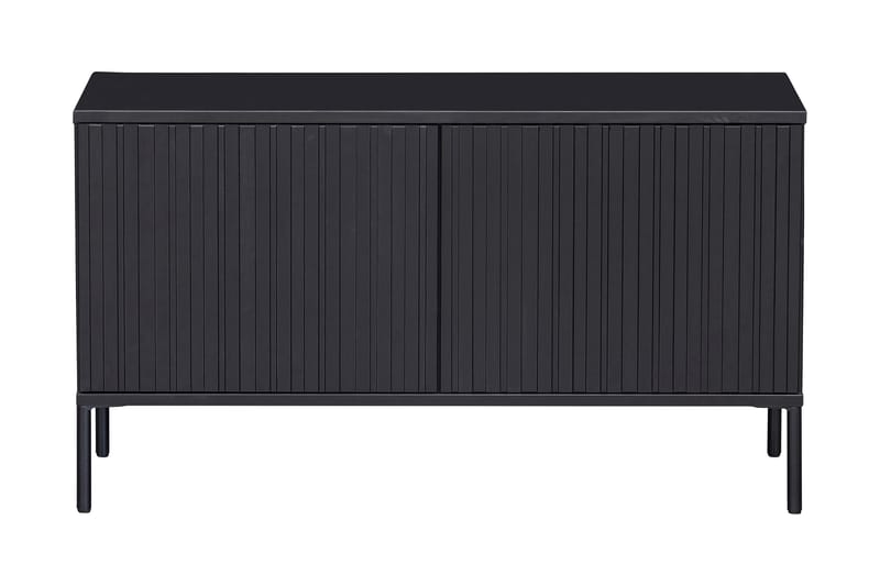 Hemlinge Golvstående TV-bänk 100 cm med Förvaring i Furu - Svart - Möbler - TV- & Mediamöbler - TV bänk & mediabänk