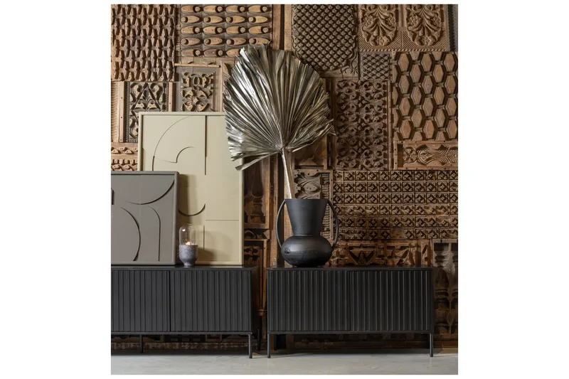 Hemlinge TV-bänk 100 cm - Svart - Möbler - TV- & Mediamöbler - TV bänk & mediabänk