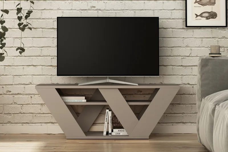 Homitis Tv-Bänk 110 cm - Brun - Möbler - TV- & Mediamöbler - TV bänk & mediabänk