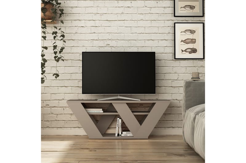 Homitis Tv-Bänk 110 cm - Brun - Möbler - TV- & Mediamöbler - TV bänk & mediabänk