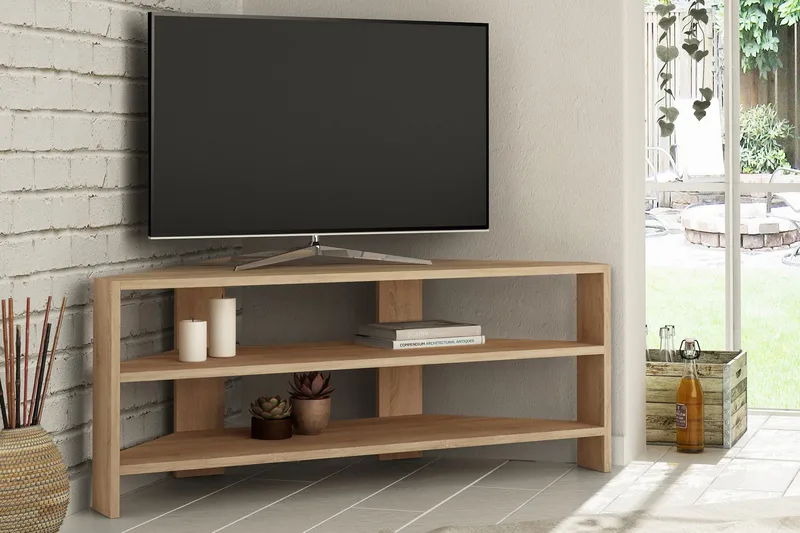 Homitis Tv-bänk 114 cm - Ljusbrun - Möbler - TV- & Mediamöbler - TV bänk & mediabänk