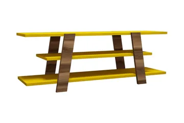 Hovdane TV-Bänk 120 cm - Brun/Gul - Möbler - TV- & Mediamöbler - TV bänk & mediabänk