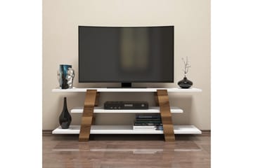 Hovdane TV-Bänk 120 cm - Brun/Vit - Möbler - TV- & Mediamöbler - TV bänk & mediabänk