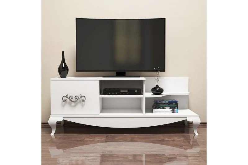 Hovdane TV-Bänk 130 cm - Vit - Möbler - TV- & Mediamöbler - TV bänk & mediabänk