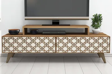 Hovdane TV-Bänk 140 cm - Brun - Möbler - TV- & Mediamöbler - TV bänk & mediabänk