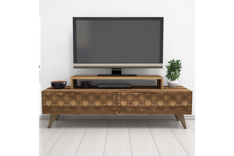 Hovdane TV-Bänk 140 cm - Brun - Möbler - TV- & Mediamöbler - TV bänk & mediabänk