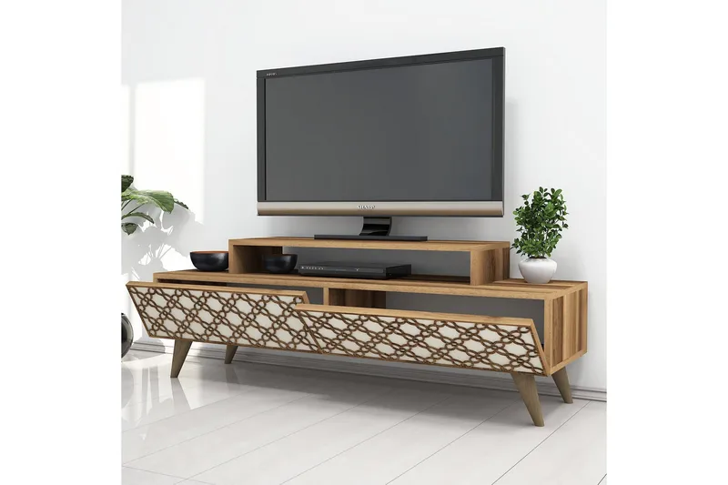 Hovdane TV-Bänk 140 cm - Brun - Möbler - TV- & Mediamöbler - TV bänk & mediabänk