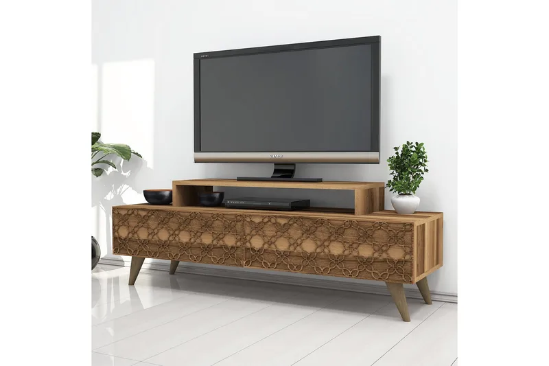 Hovdane TV-Bänk 140 cm - Brun - Möbler - TV- & Mediamöbler - TV bänk & mediabänk