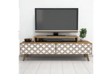 Hovdane TV-Bänk 140 cm - Brun/Vit - Möbler - TV- & Mediamöbler - TV bänk & mediabänk