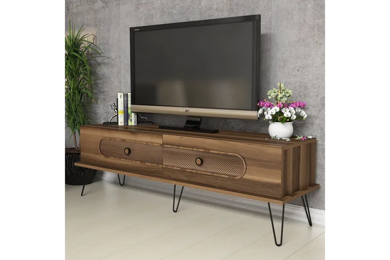 Hovdane TV-Bänk 145 cm - Brun - Möbler - TV- & Mediamöbler - TV bänk & mediabänk
