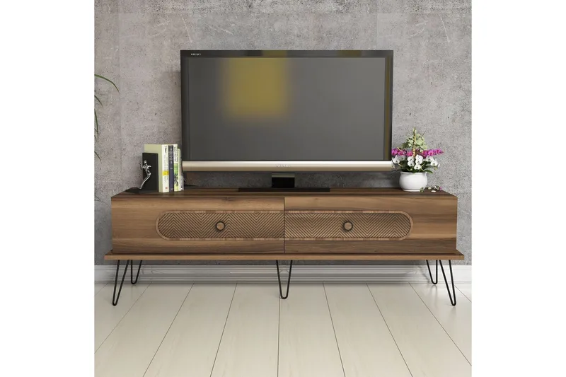 Hovdane TV-Bänk 145 cm - Brun - Möbler - TV- & Mediamöbler - TV bänk & mediabänk