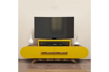 Hovdane TV-Bänk 145 cm - Brun/Gul - Möbler - TV- & Mediamöbler - TV bänk & mediabänk