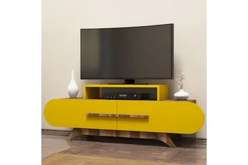 Hovdane TV-Bänk 145 cm - Brun/Gul - Möbler - TV- & Mediamöbler - TV bänk & mediabänk